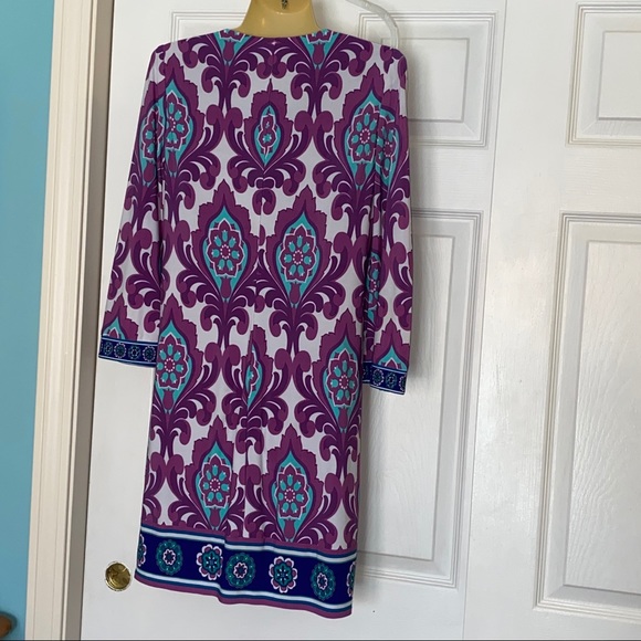 Laundry by Shelli Segal colorful dress Sz 6 - Picture 3 of 6